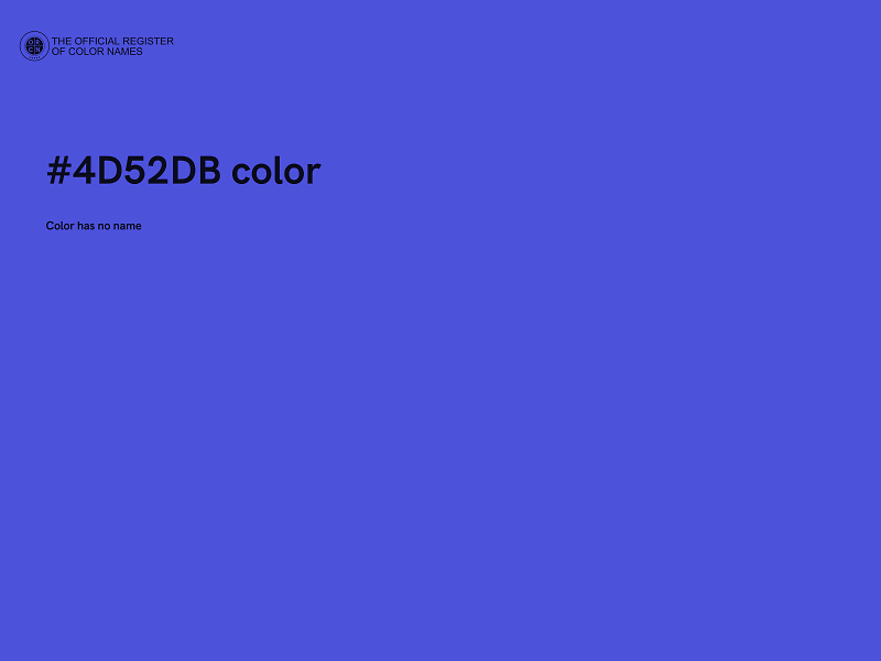 #4D52DB color image