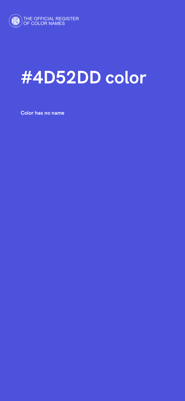 #4D52DD color image