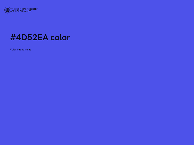 #4D52EA color image