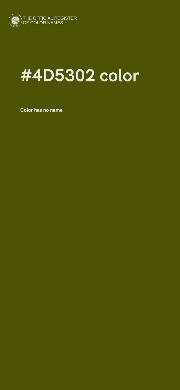 #4D5302 color image