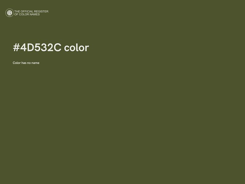 #4D532C color image