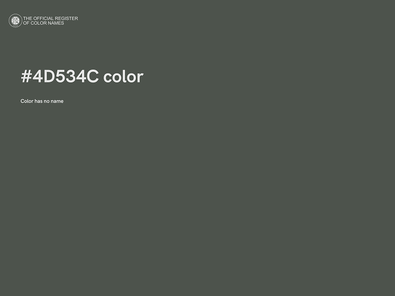 #4D534C color image