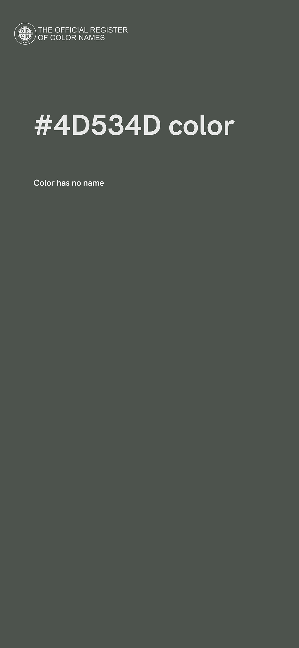 #4D534D color image