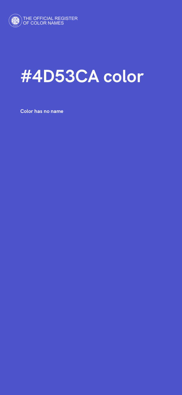 #4D53CA color image