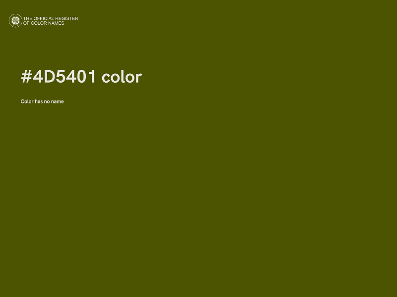 #4D5401 color image