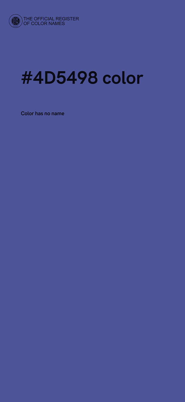 #4D5498 color image