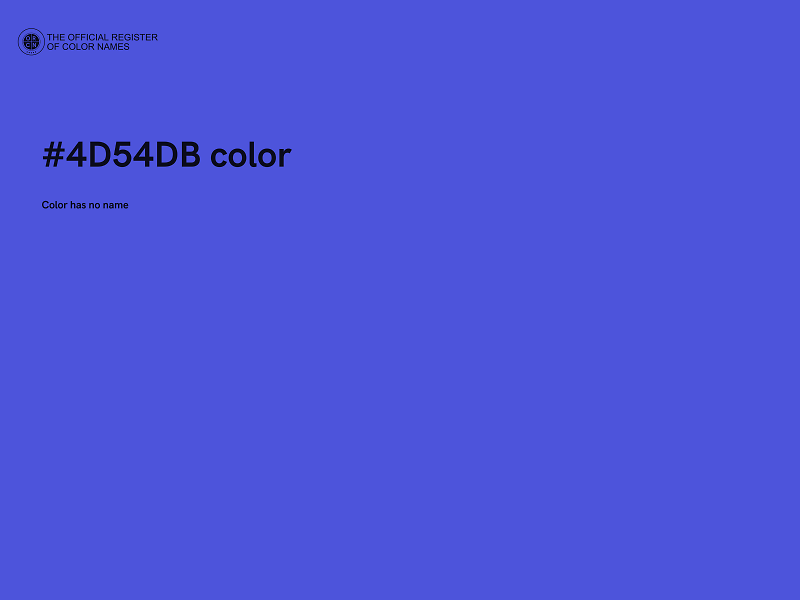 #4D54DB color image