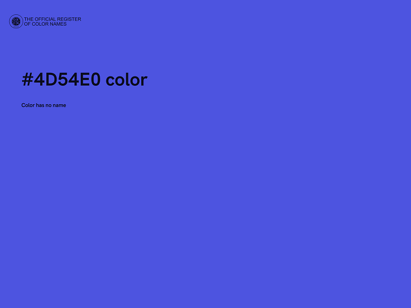 #4D54E0 color image