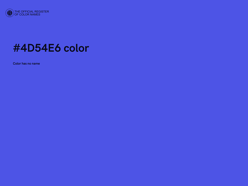 #4D54E6 color image