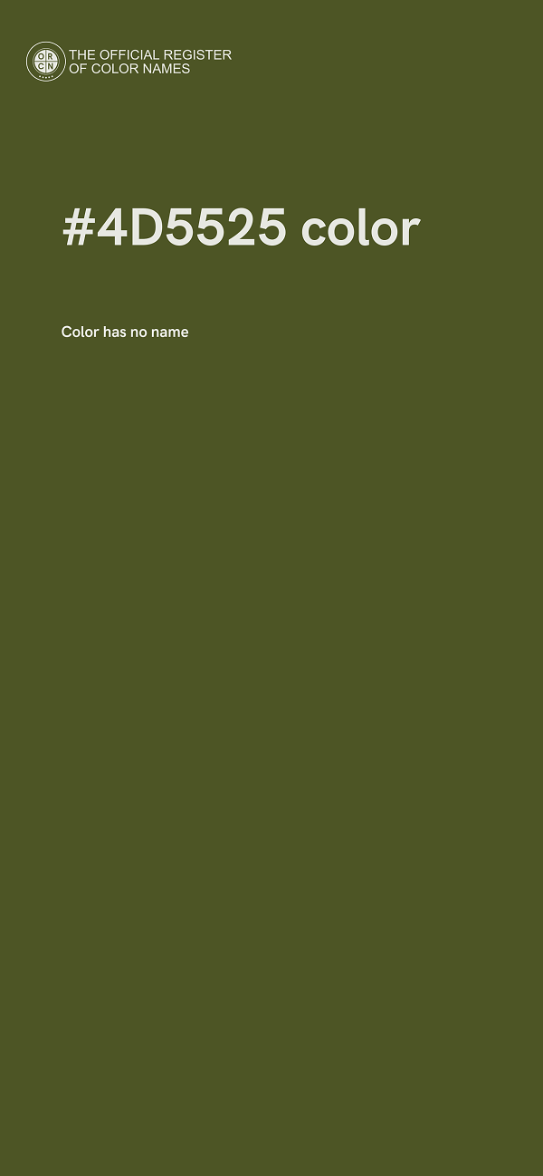 #4D5525 color image