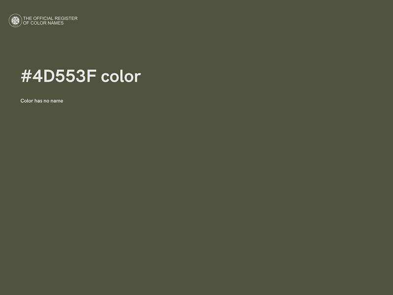 #4D553F color image