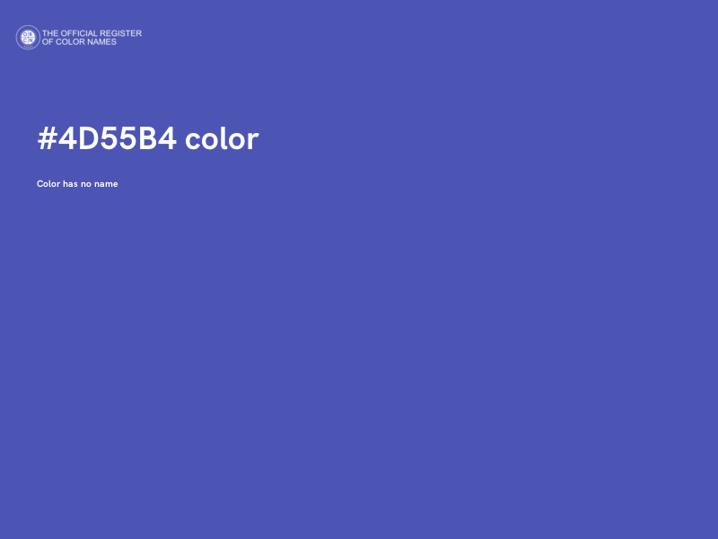 #4D55B4 color image