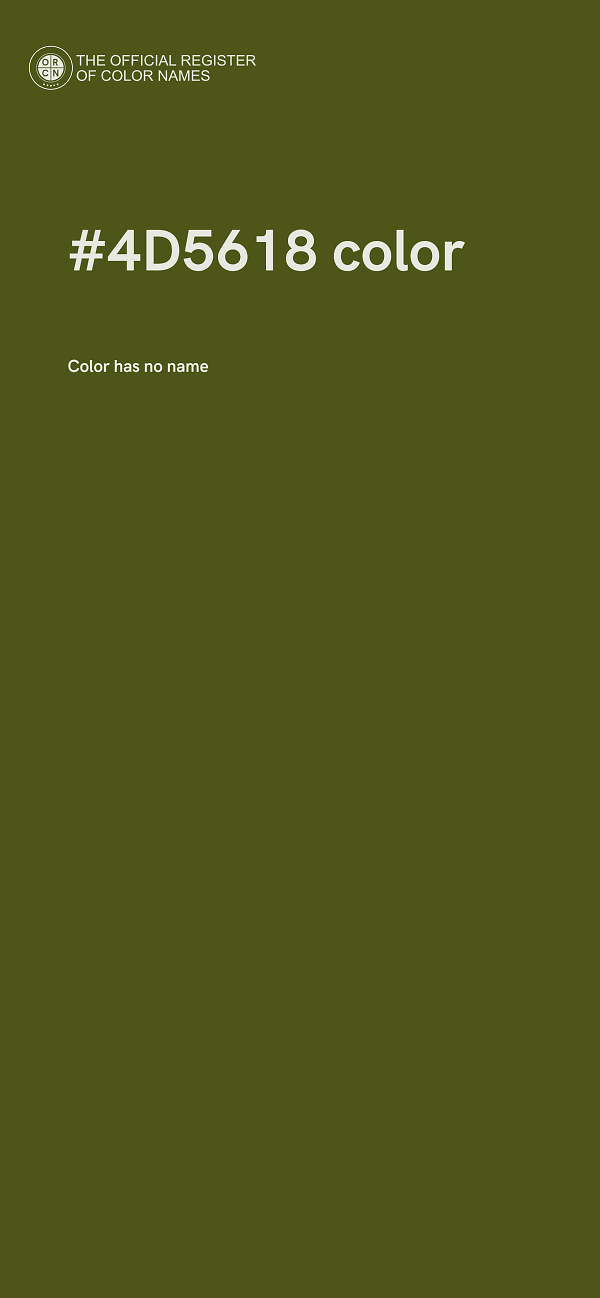 #4D5618 color image
