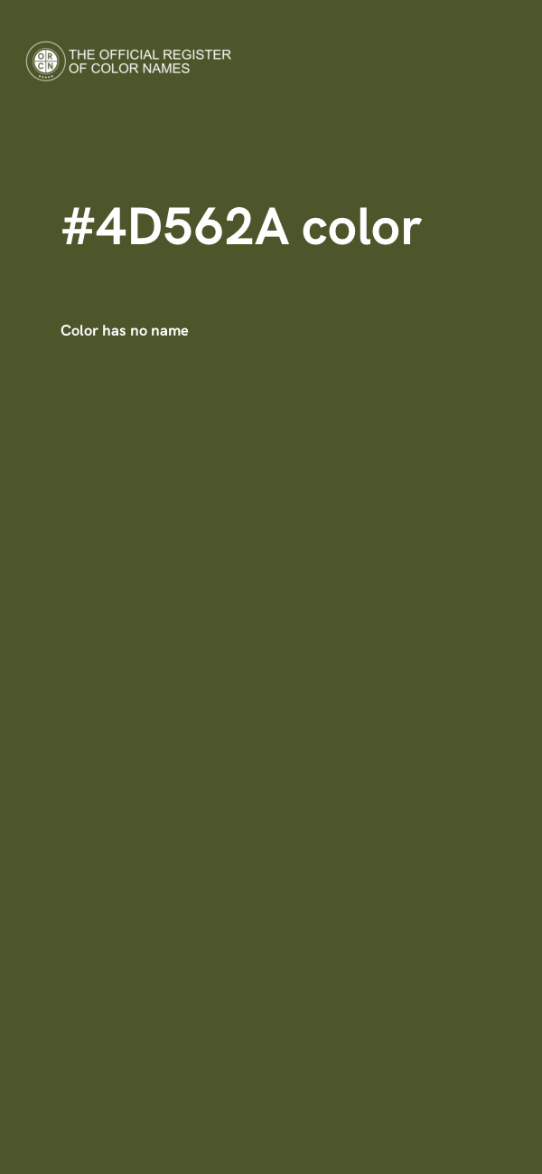 #4D562A color image