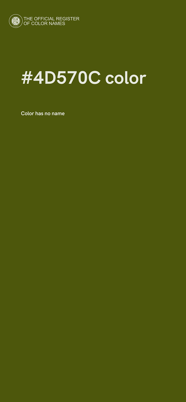 #4D570C color image