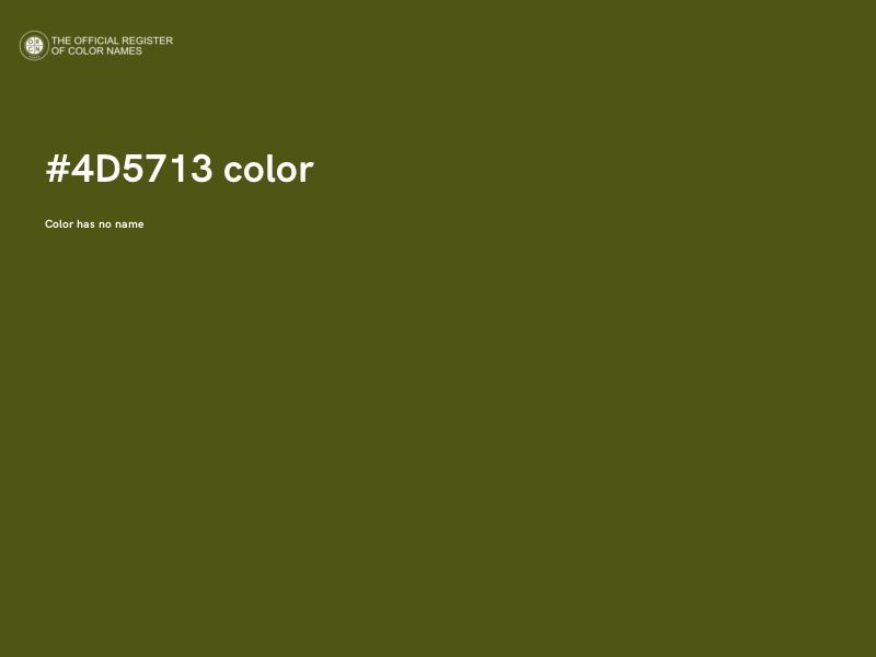 #4D5713 color image