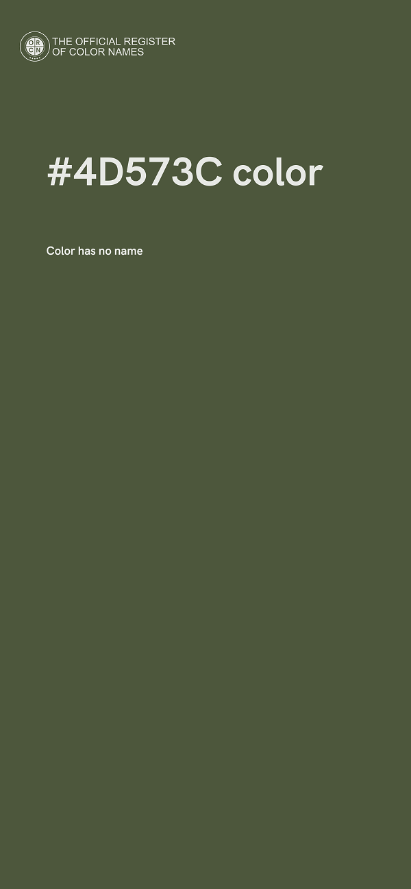 #4D573C color image