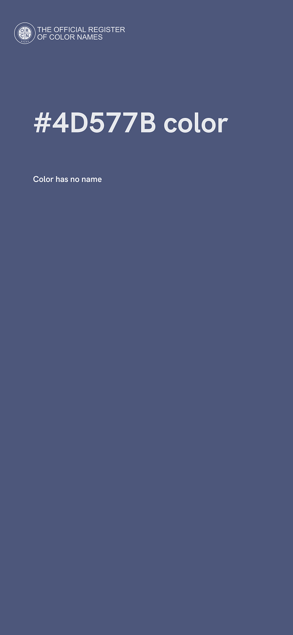 #4D577B color image