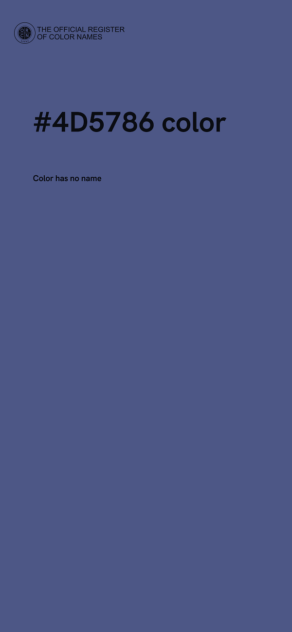 #4D5786 color image