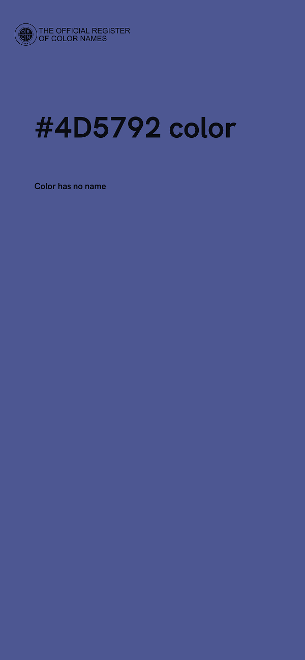 #4D5792 color image