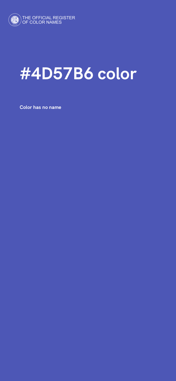 #4D57B6 color image