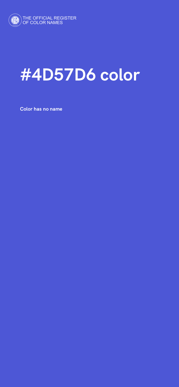 #4D57D6 color image