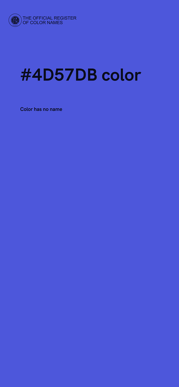 #4D57DB color image