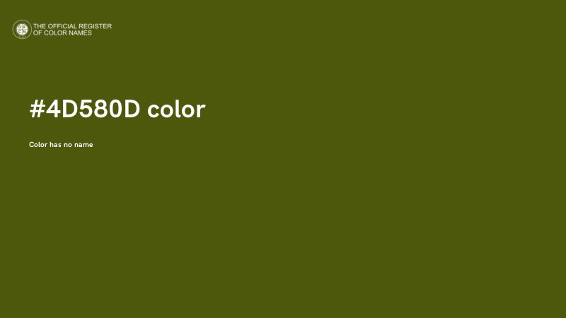 #4D580D color image