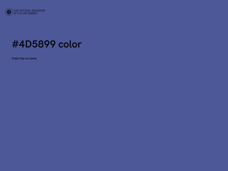 #4D5899 color image