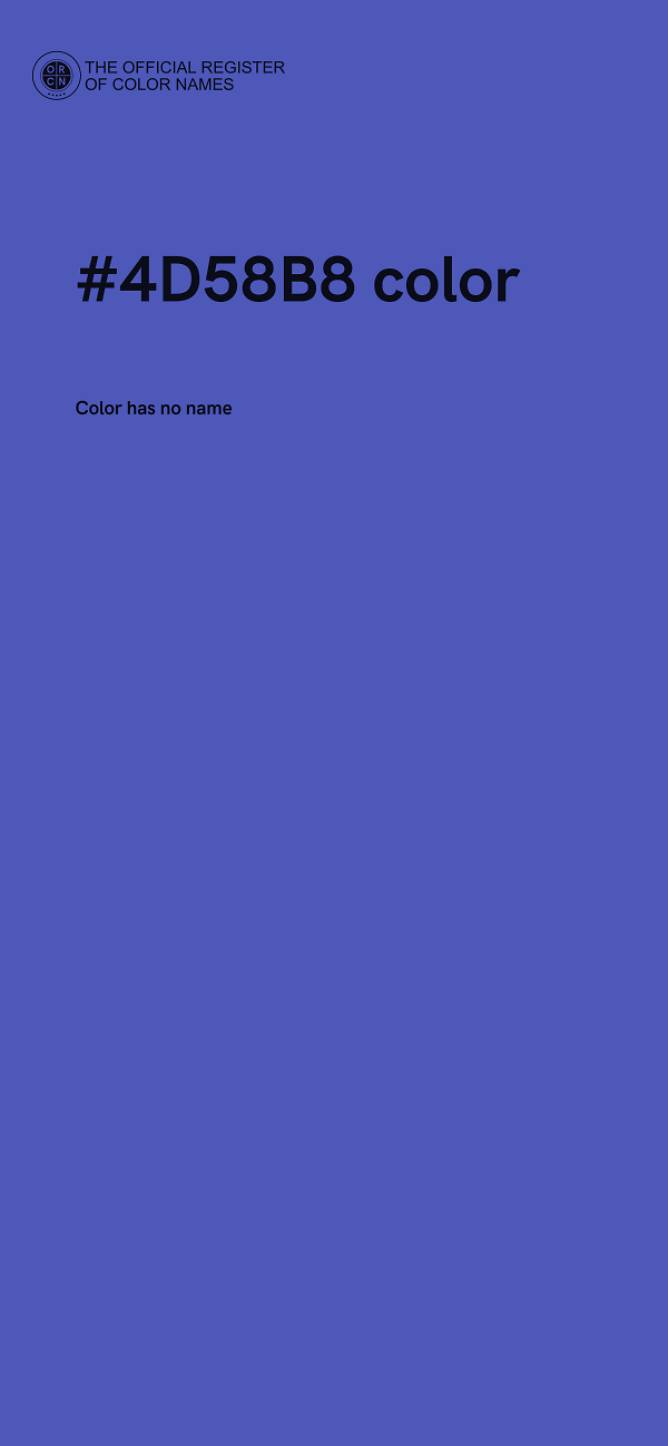 #4D58B8 color image