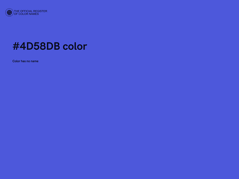 #4D58DB color image
