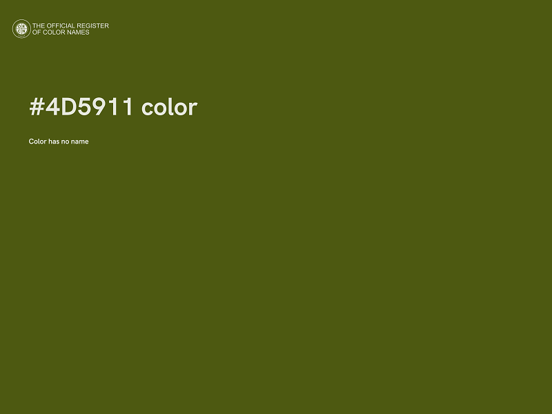 #4D5911 color image