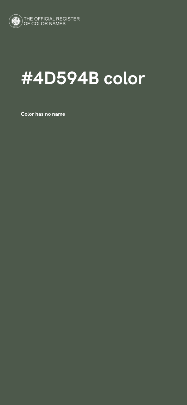 #4D594B color image
