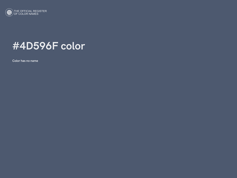 #4D596F color image