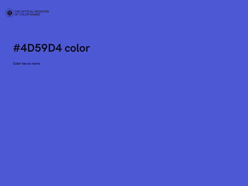 #4D59D4 color image