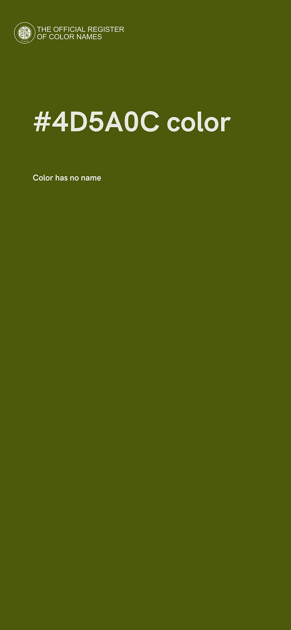 #4D5A0C color image