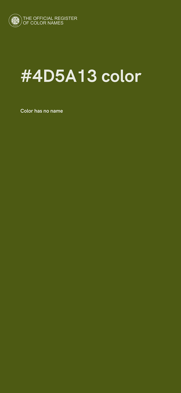 #4D5A13 color image