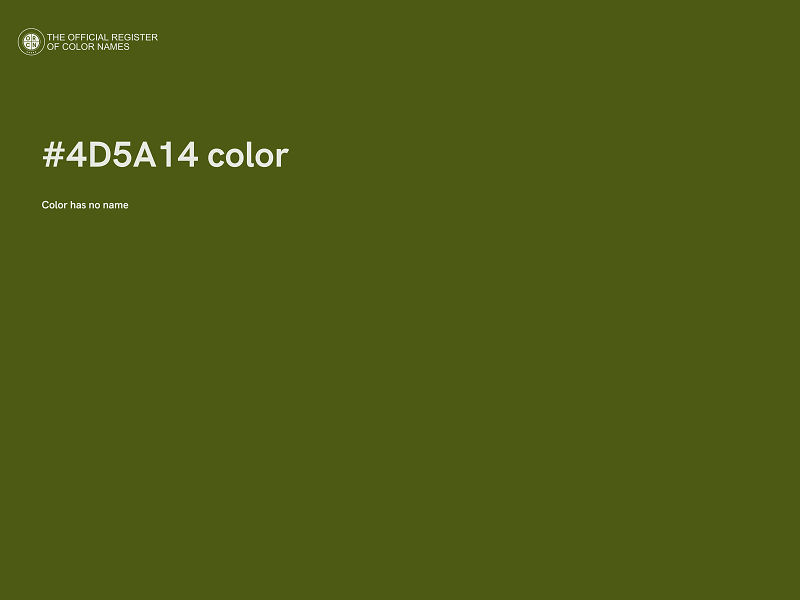 #4D5A14 color image