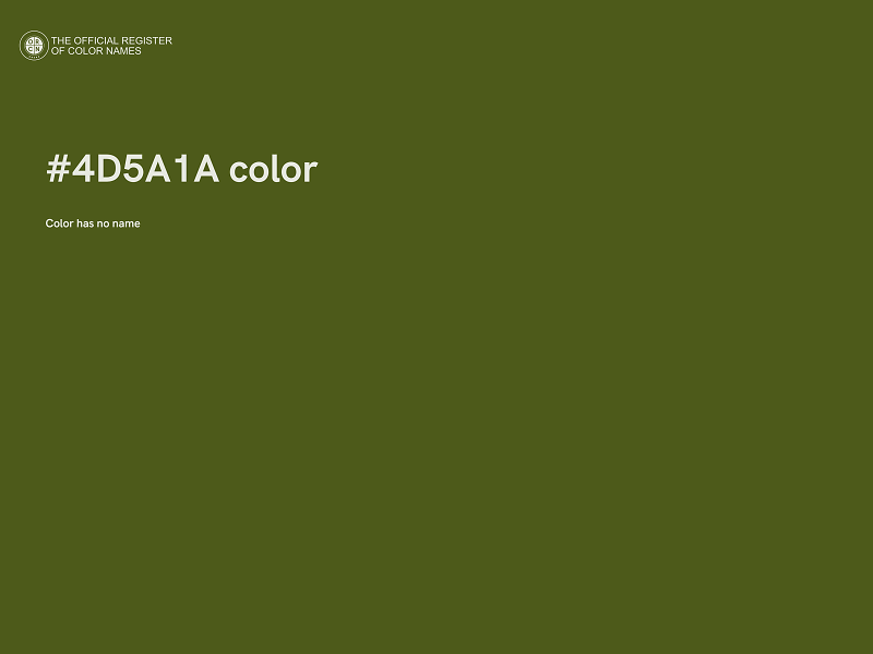 #4D5A1A color image