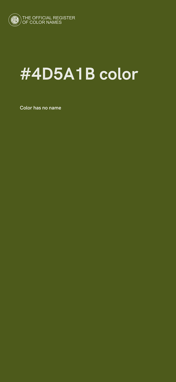 #4D5A1B color image