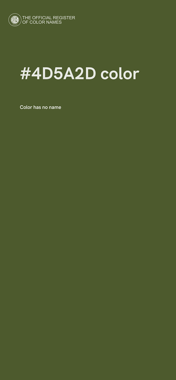 #4D5A2D color image