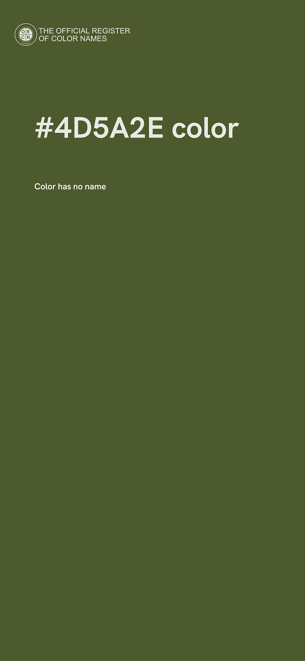#4D5A2E color image