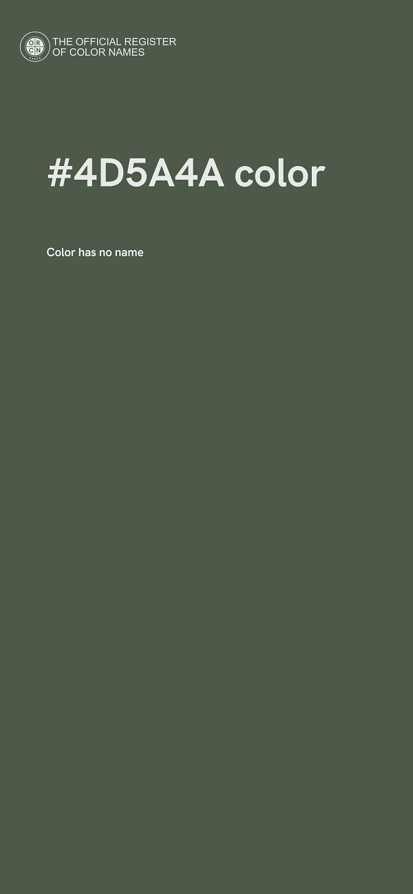 #4D5A4A color image