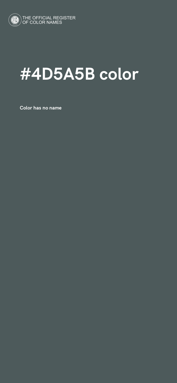 #4D5A5B color image
