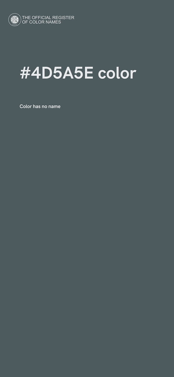 #4D5A5E color image