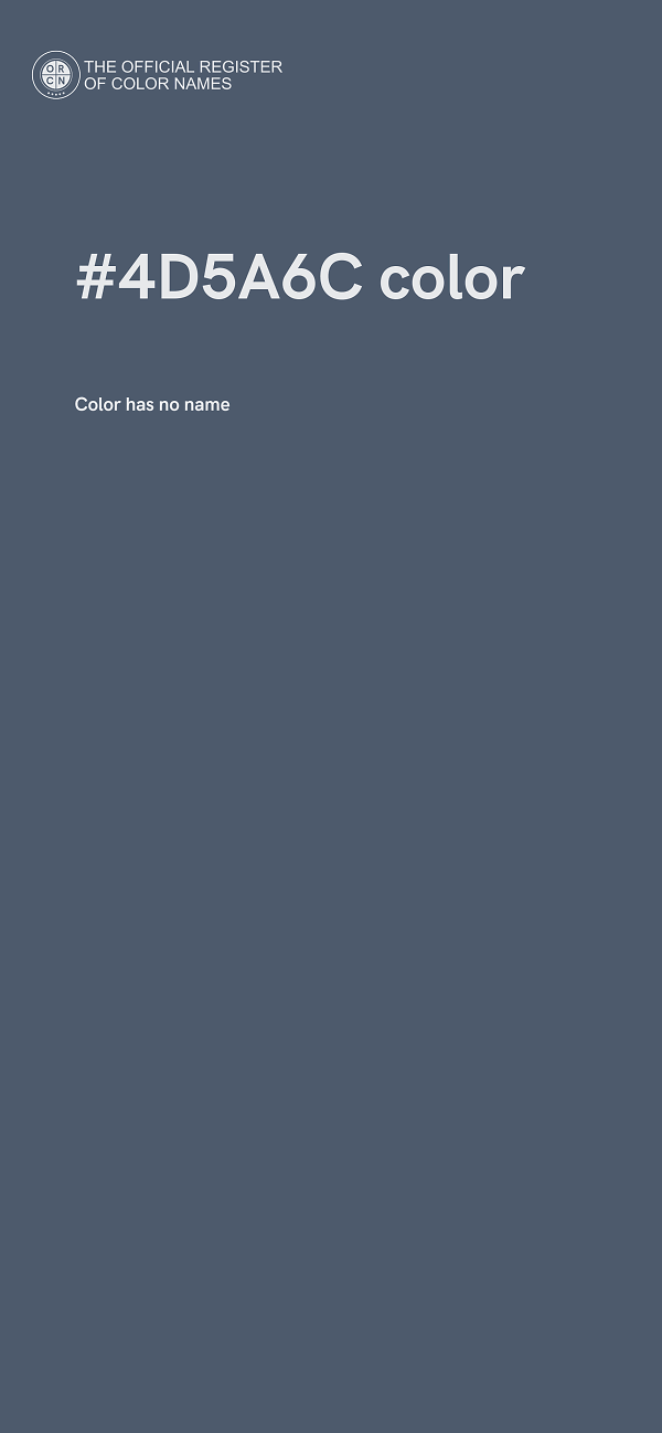 #4D5A6C color image