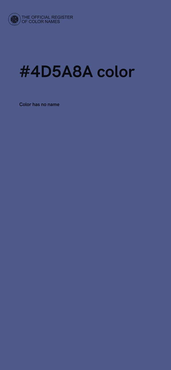 #4D5A8A color image