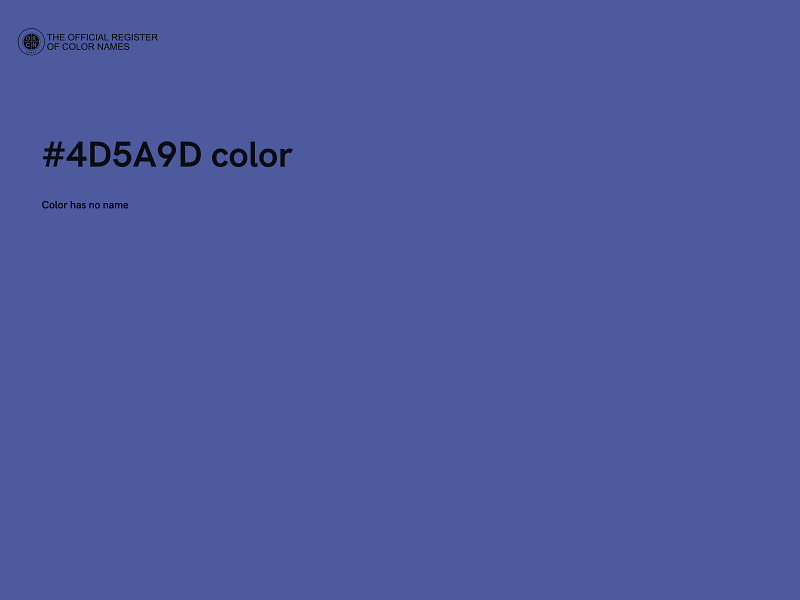 #4D5A9D color image