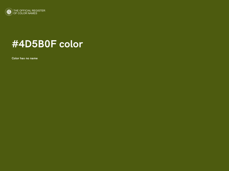 #4D5B0F color image