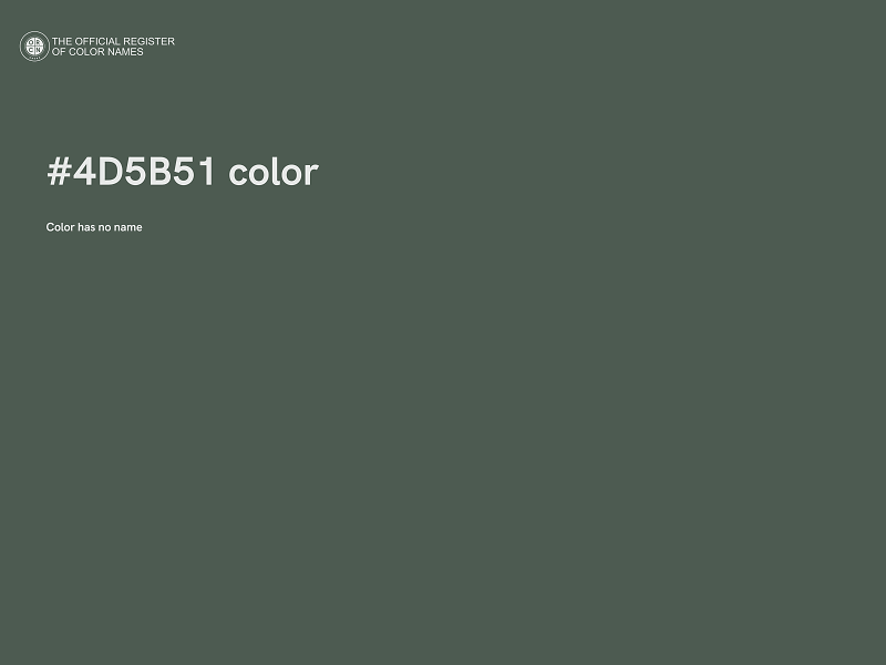#4D5B51 color image